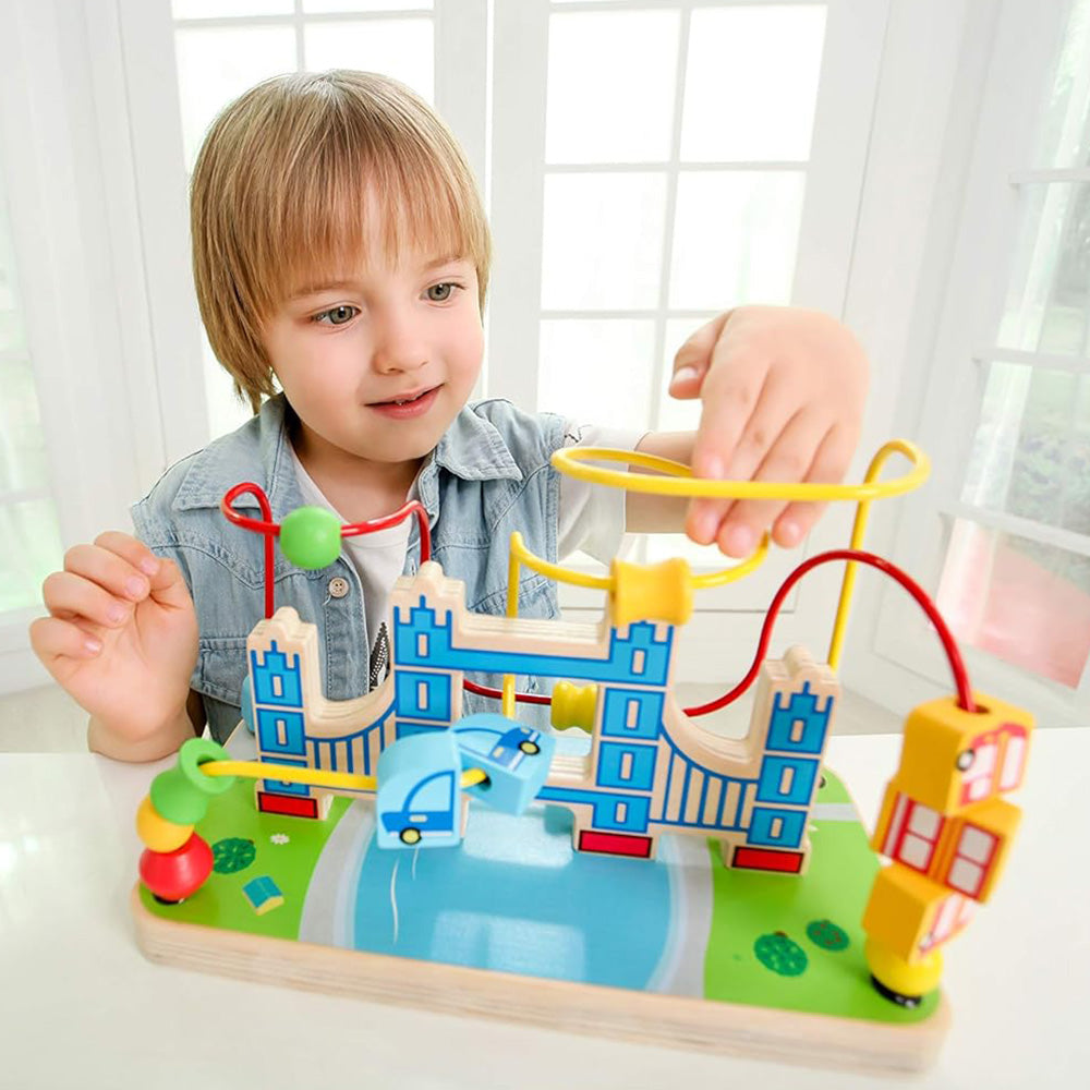 Little Story Activity Beads Maze Montessori Wooden Toy (Multicolor)