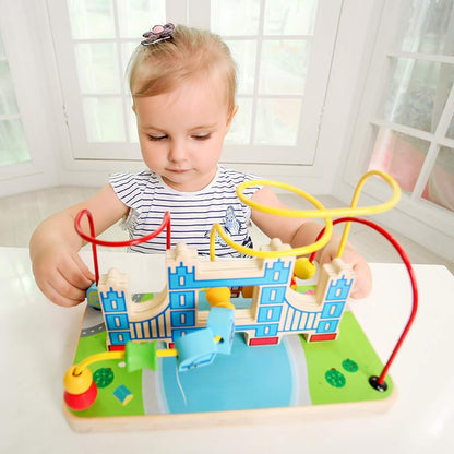 Little Story Activity Beads Maze Montessori Wooden Toy (Multicolor)
