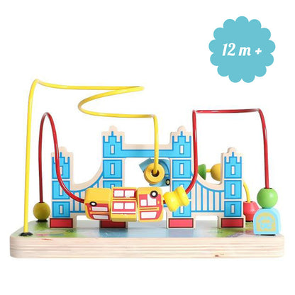 Little Story Activity Beads Maze Montessori Wooden Toy (Multicolor)