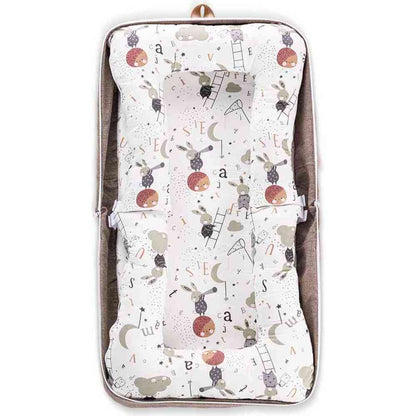 Little Story Portable Baby Nest & Lounger Sleeping Pod (Brown)