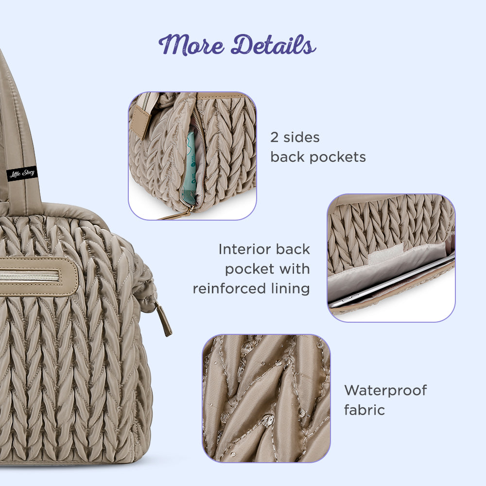 Little Story Elva Diaper Bag with Stroller Straps