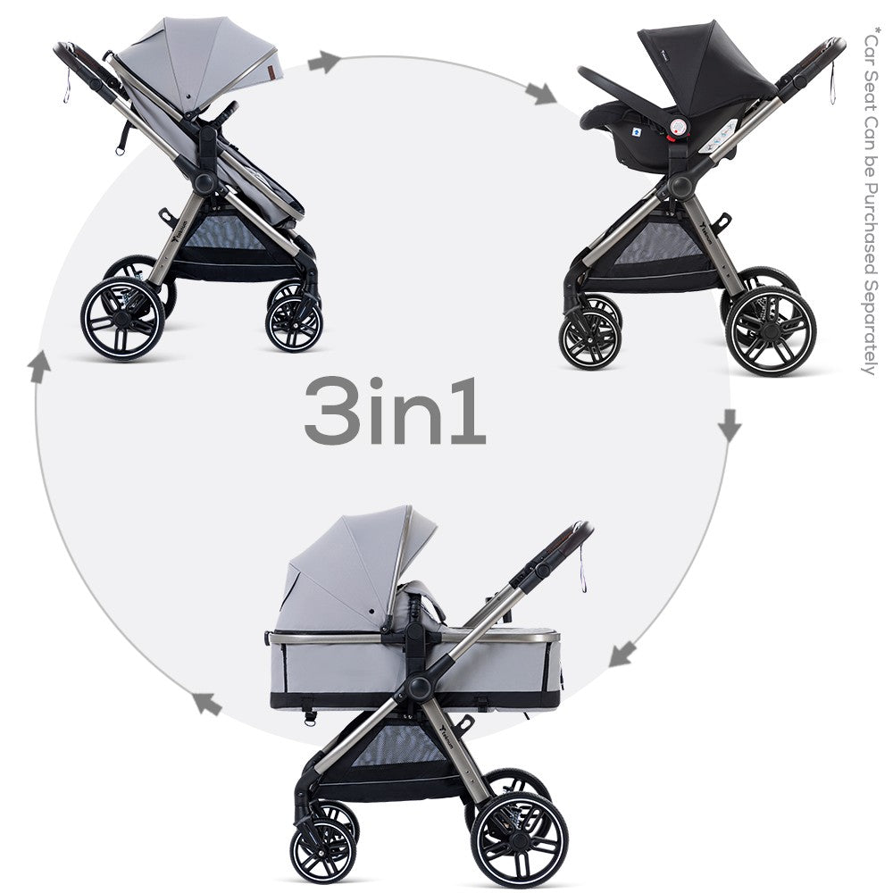 Teknum 3 In 1 Travel Pram Stroller