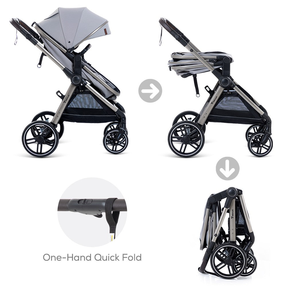 Teknum 3 In 1 Travel Pram Stroller