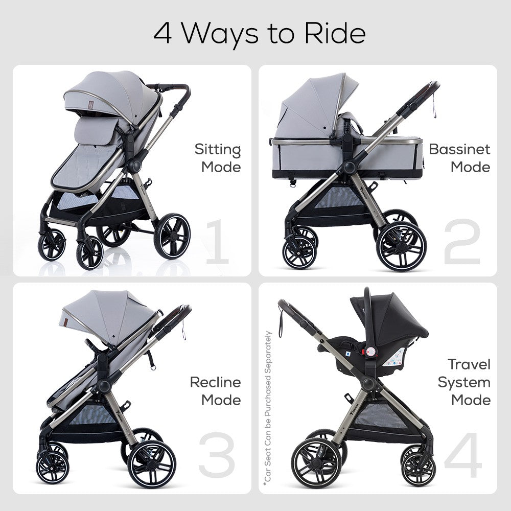 Teknum 3 In 1 Travel Pram Stroller