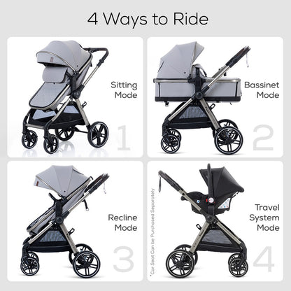 Teknum 3 In 1 Travel Pram Stroller