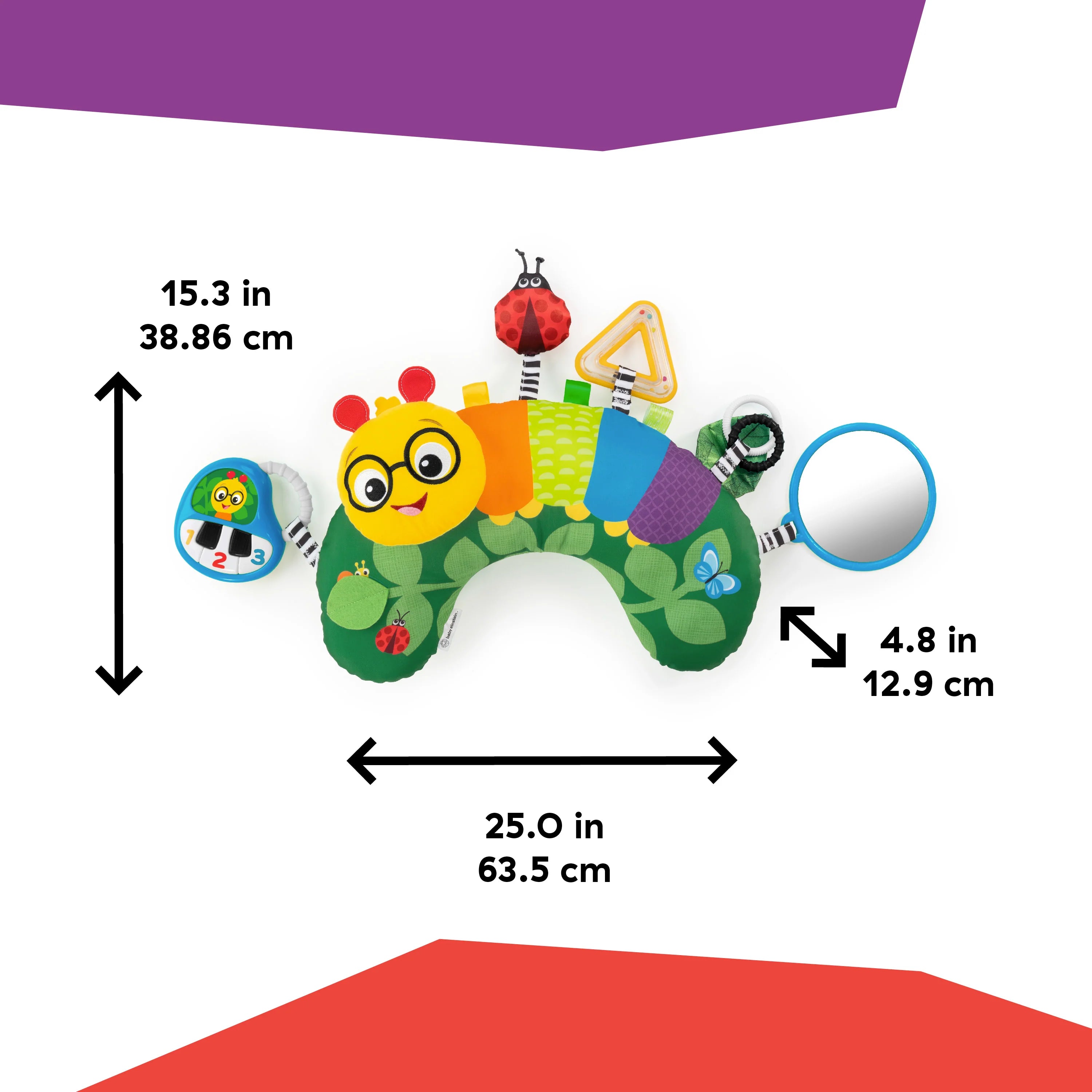 Baby Einstein Cal A Pillow Tummy Time Activity Pillow