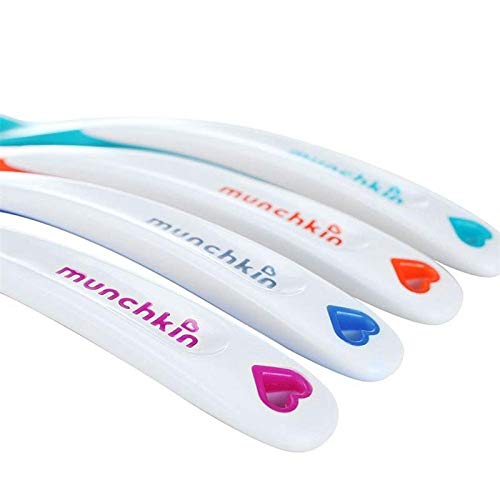 Munchkin White Hot Safety Baby Spoons, 4 Pack, Polypropylene