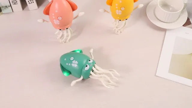 Wavisa Dancing Octopus Baby Toy, Electric Crawling Octopus Tummy Time Toy