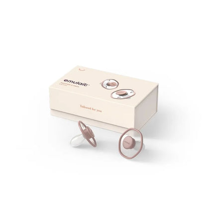 Emulait Baby Pacifier - Pack of 2 (6-18 Months, Rose)