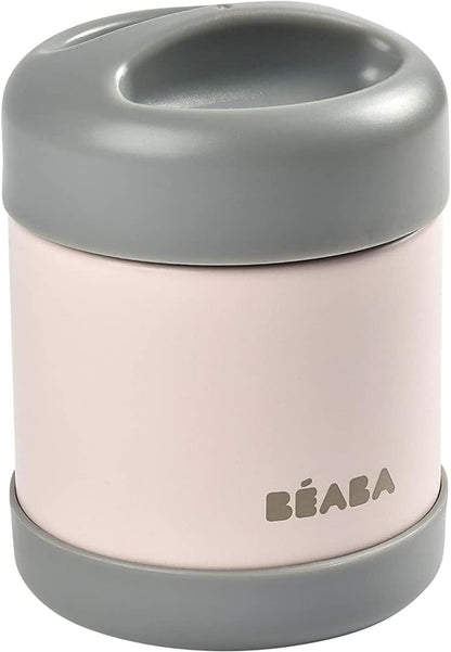 بيابا حافظة طعام من الفولاذ المقاوم للصدأ عازلة للحرارة، 300ml