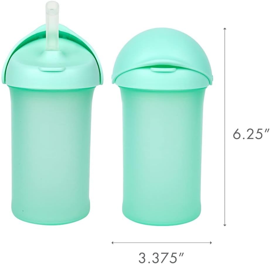 Boon Swig Insulated Silicone Straw Sippy Cup, 9oz