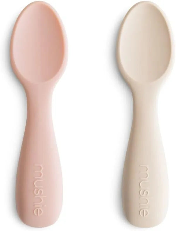 Mushie Toddler Starter Spoon Silicone - Pack of 2