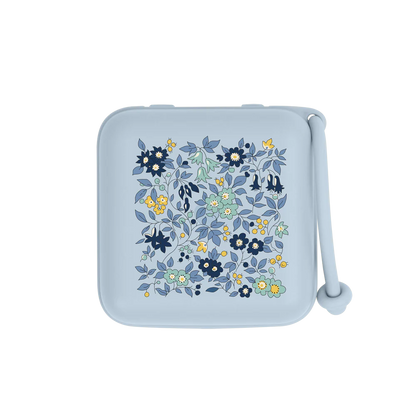 علبة لهاية BIBS × Liberty بنقشة البابونج، أزرق سماوي فاتح