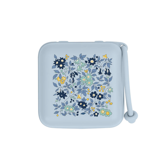 علبة لهاية BIBS × Liberty بنقشة البابونج، أزرق سماوي فاتح