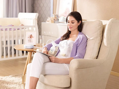 Phlips Avent Twin Electric Cordless Breast Pump + Free Sterilizer and Dryer Bundle