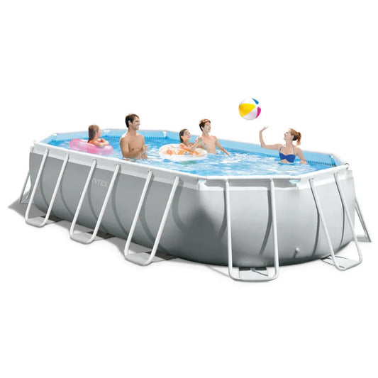Intex Prism Frame Oval Pool Set (5.03mx2.74mx1.22m)
