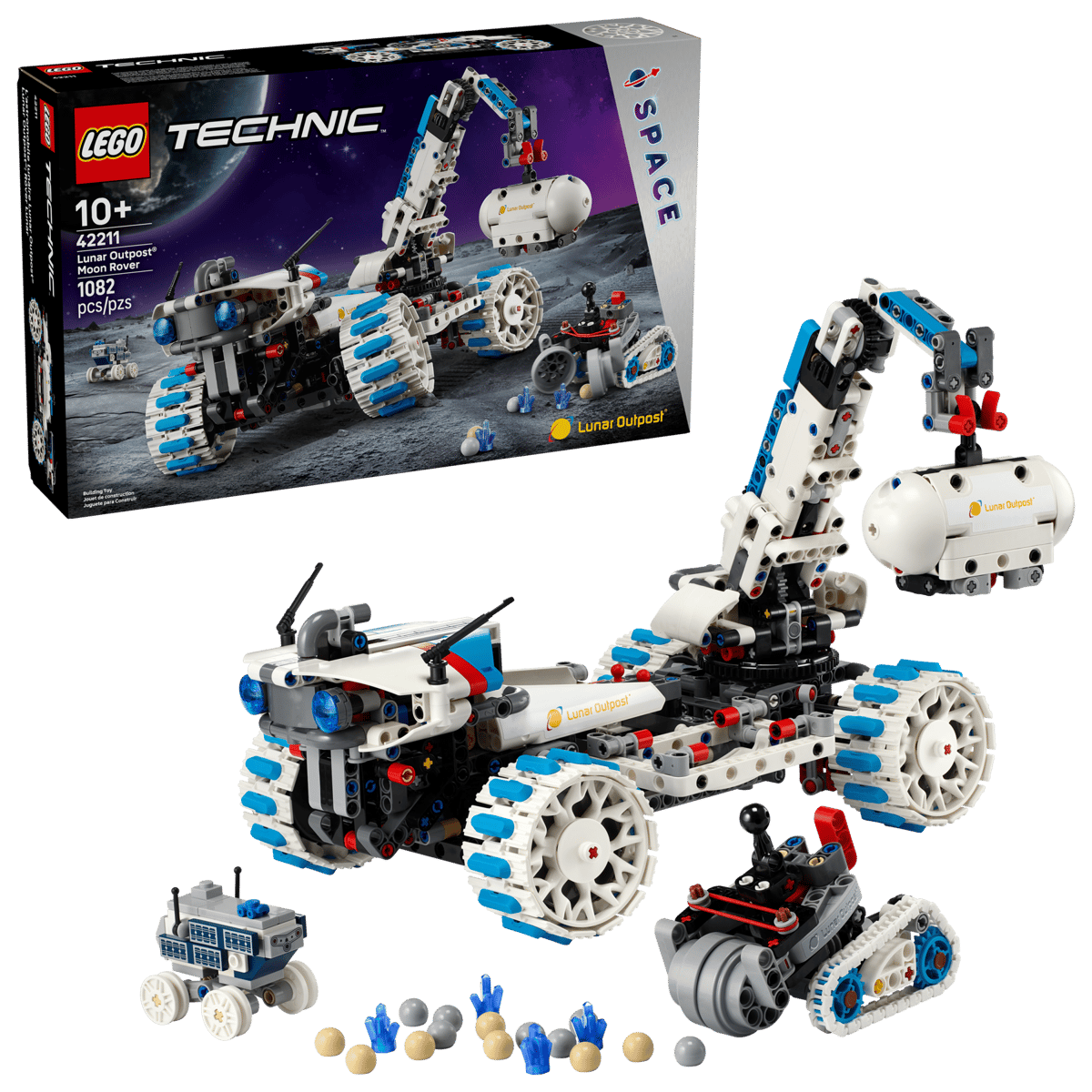 LEGO - Lunar Outpost Moon Rover Space Vehicle - 1,082 Pieces