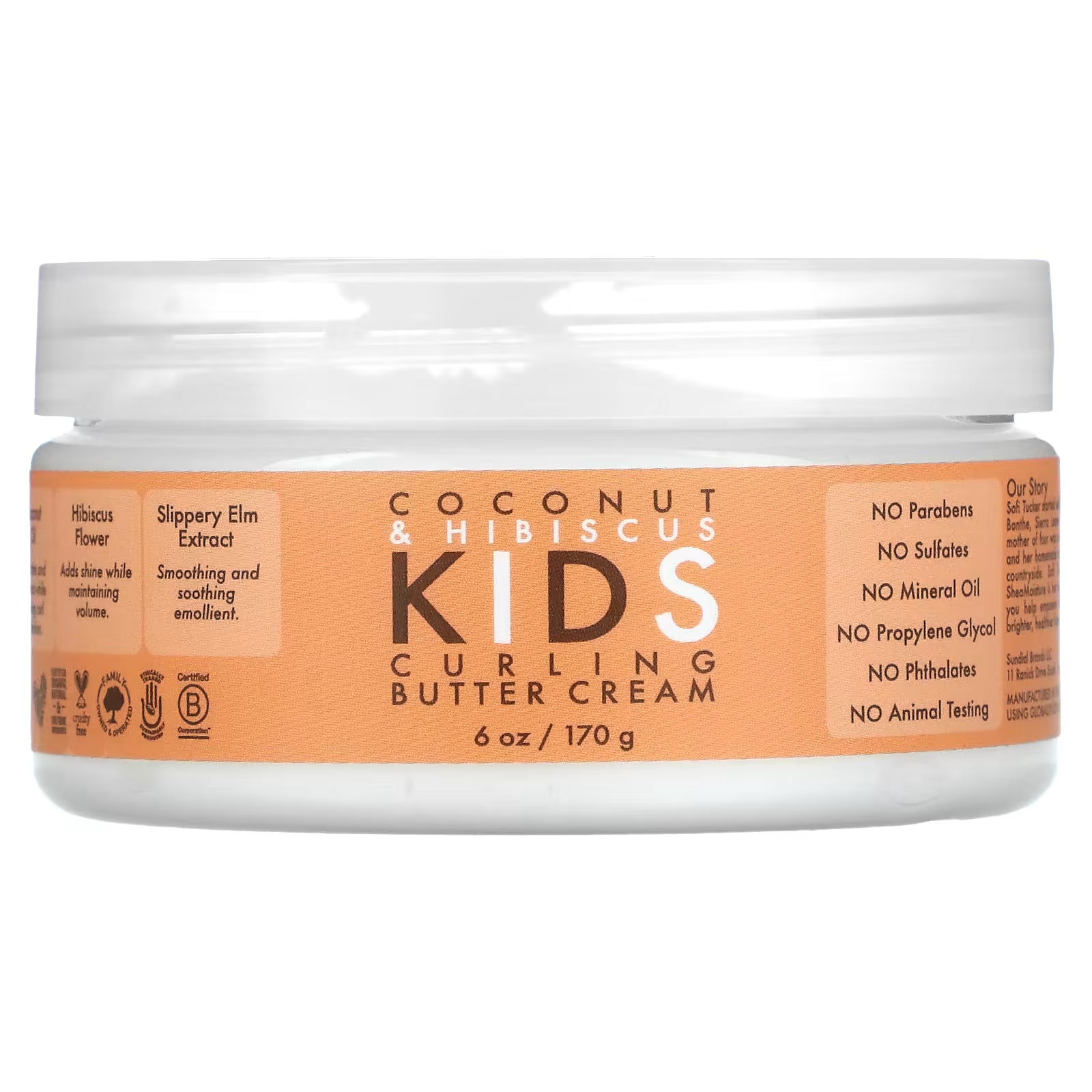 Shea Moisture Coconut &hibiscus Kids Curling Butter Cream (170gm)