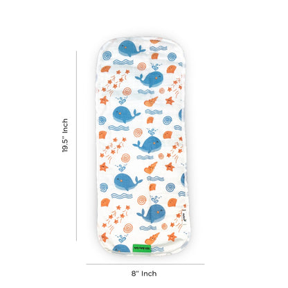 Nuluv Baby Burp Cloth (Yellow Pineapple And Stars) - Pack of 2