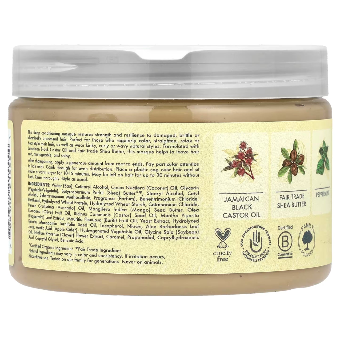 Shea Moisture Jamaican Black Castor Oil Strengthen & Restore Treatment Masque 326gm