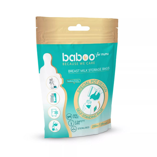 Baboo Easy Pour Breastmilk Storage Bags (250ml) - Pack of 25