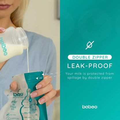 Baboo Easy Pour Breastmilk Storage Bags (250ml) - Pack of 25