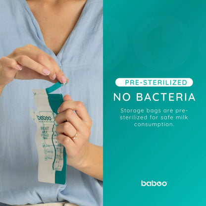 Baboo Easy Pour Breastmilk Storage Bags (250ml) - Pack of 25