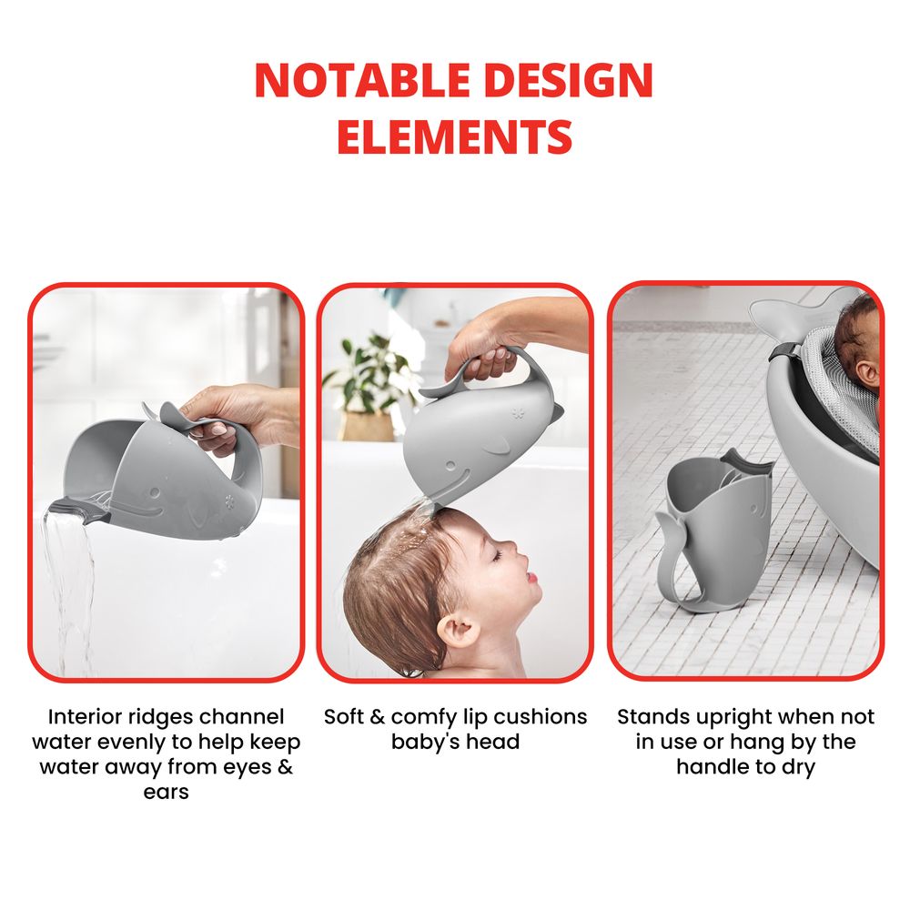 Skip Hop Moby Rinser + Smart Sling 3 Stage Tub (Grey)