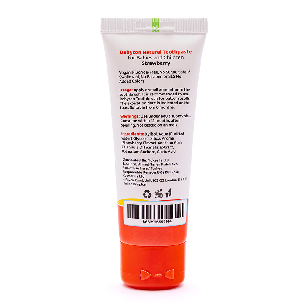 Babyton Baby And Kids Strawberry Natural Toothpaste