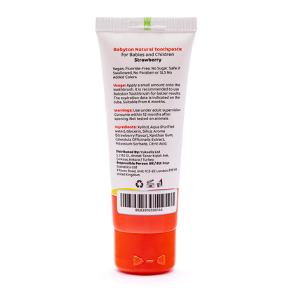 Babyton Baby And Kids Strawberry Natural Toothpaste
