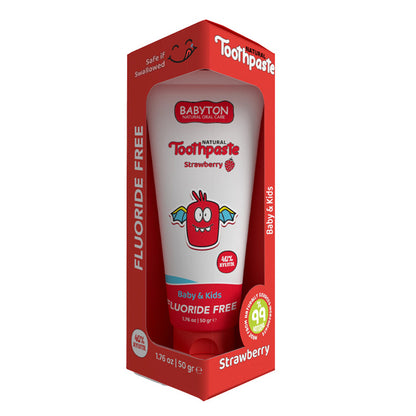 Babyton Baby And Kids Strawberry Natural Toothpaste