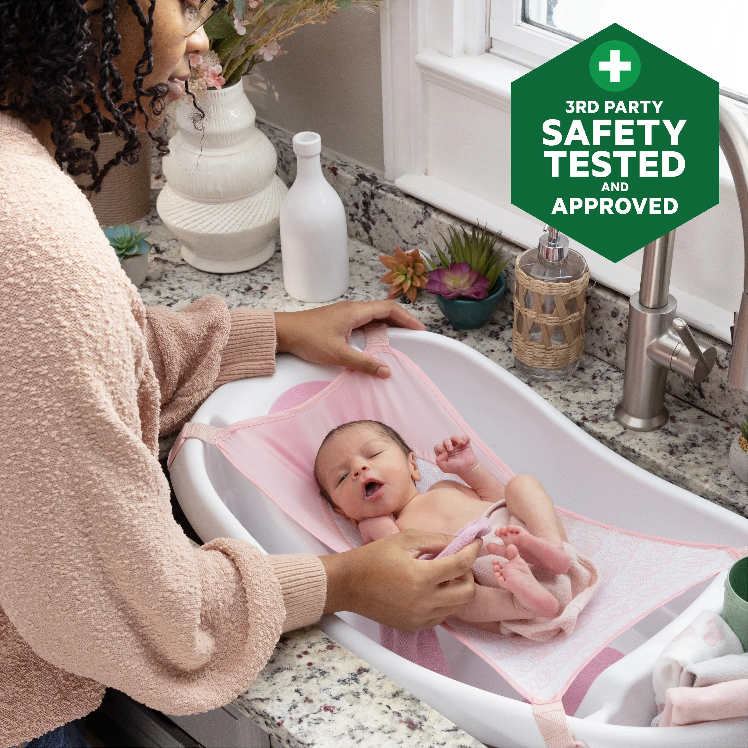 Summer Infant Comfy Clean Deluxe Newborn to Toddler Baby Bathtub (0-24 Months)