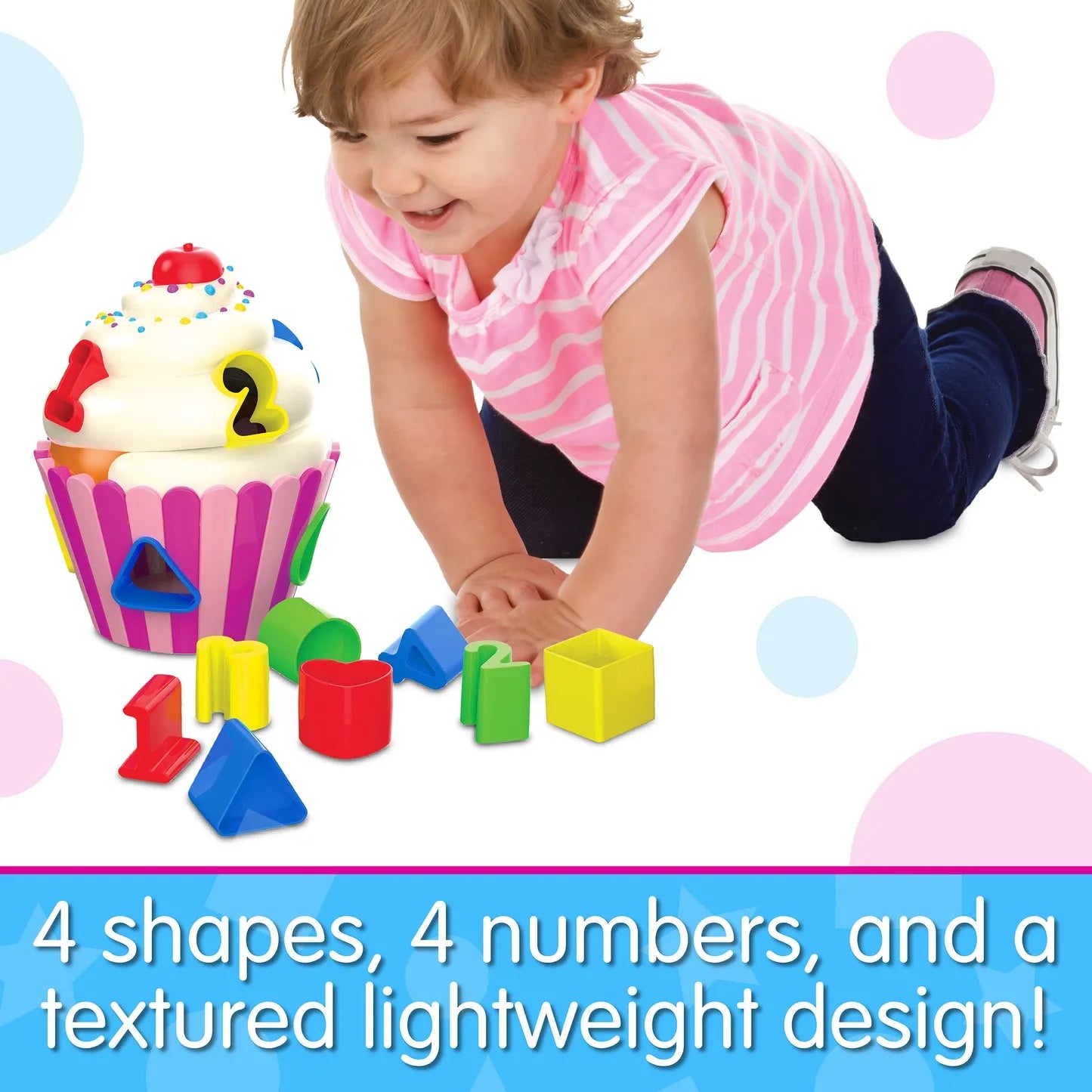 The Learning Journey Cupcake Shape Sorter