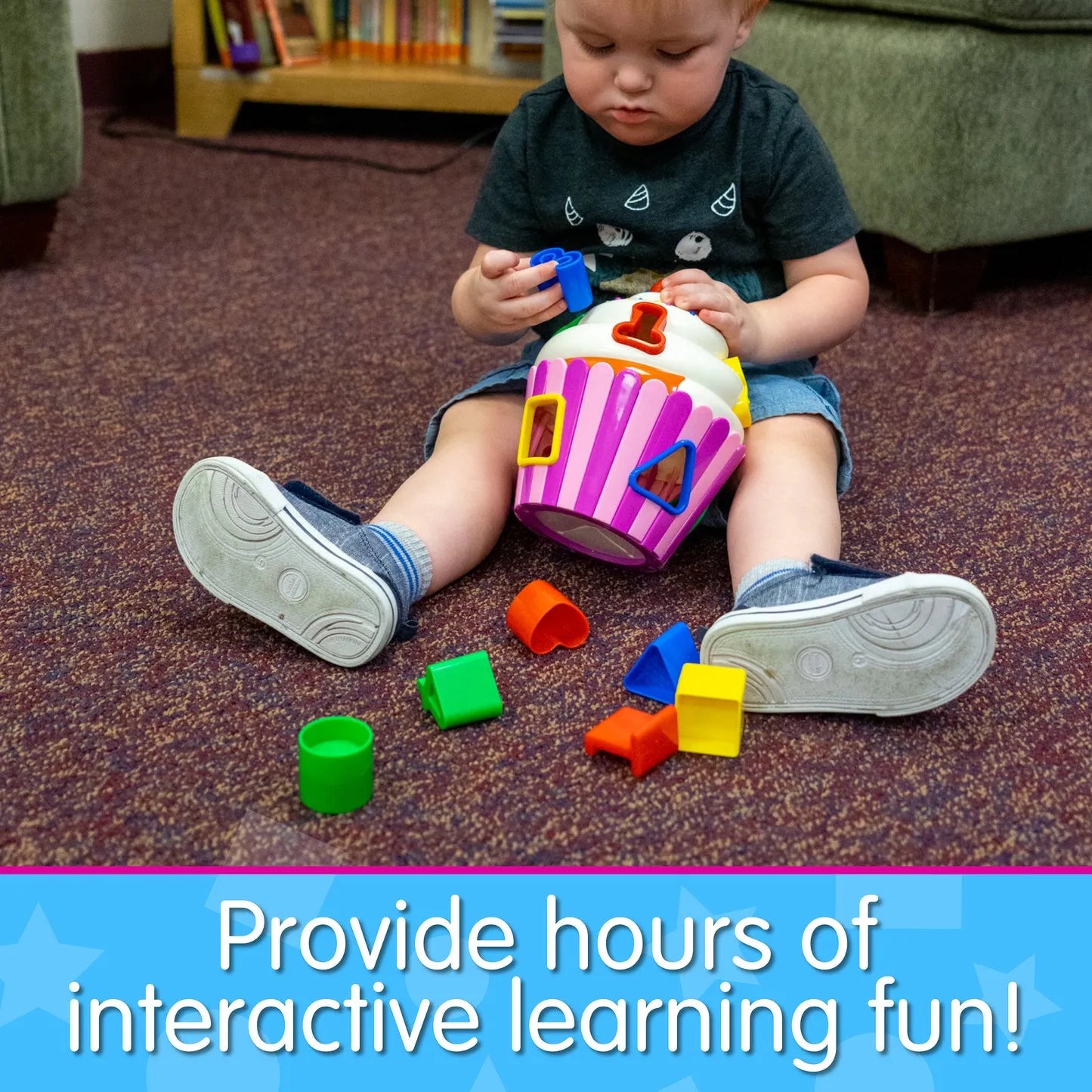 The Learning Journey Cupcake Shape Sorter