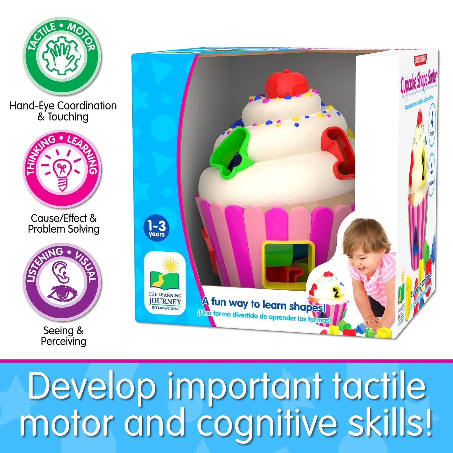 The Learning Journey Cupcake Shape Sorter