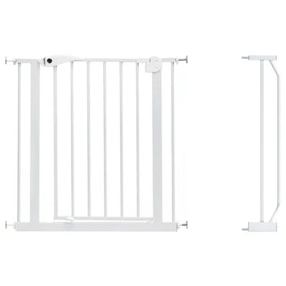 Baby Safe Metal Safety Gate with 10 cm Extension – White