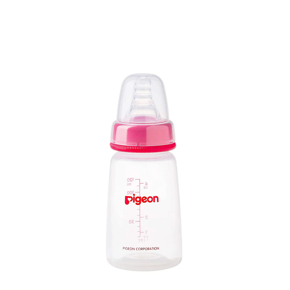 Pigeon Flexible Slim Neck Plastic Bottle, 120ml
