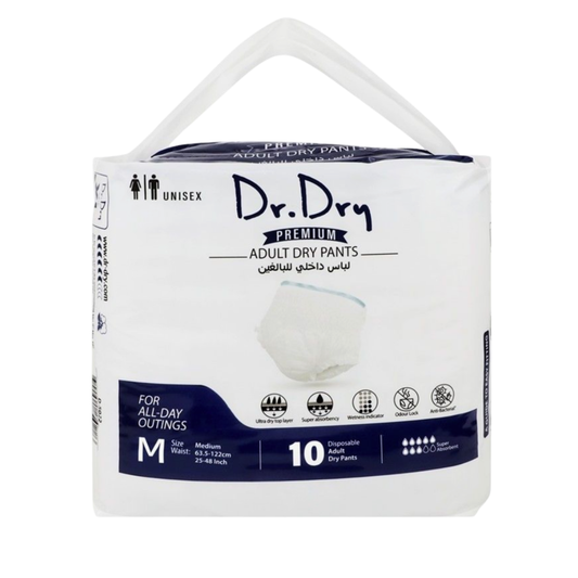 Dr. Dry Disposable Adult Dry Pants (Medium, 63.5-122cm)