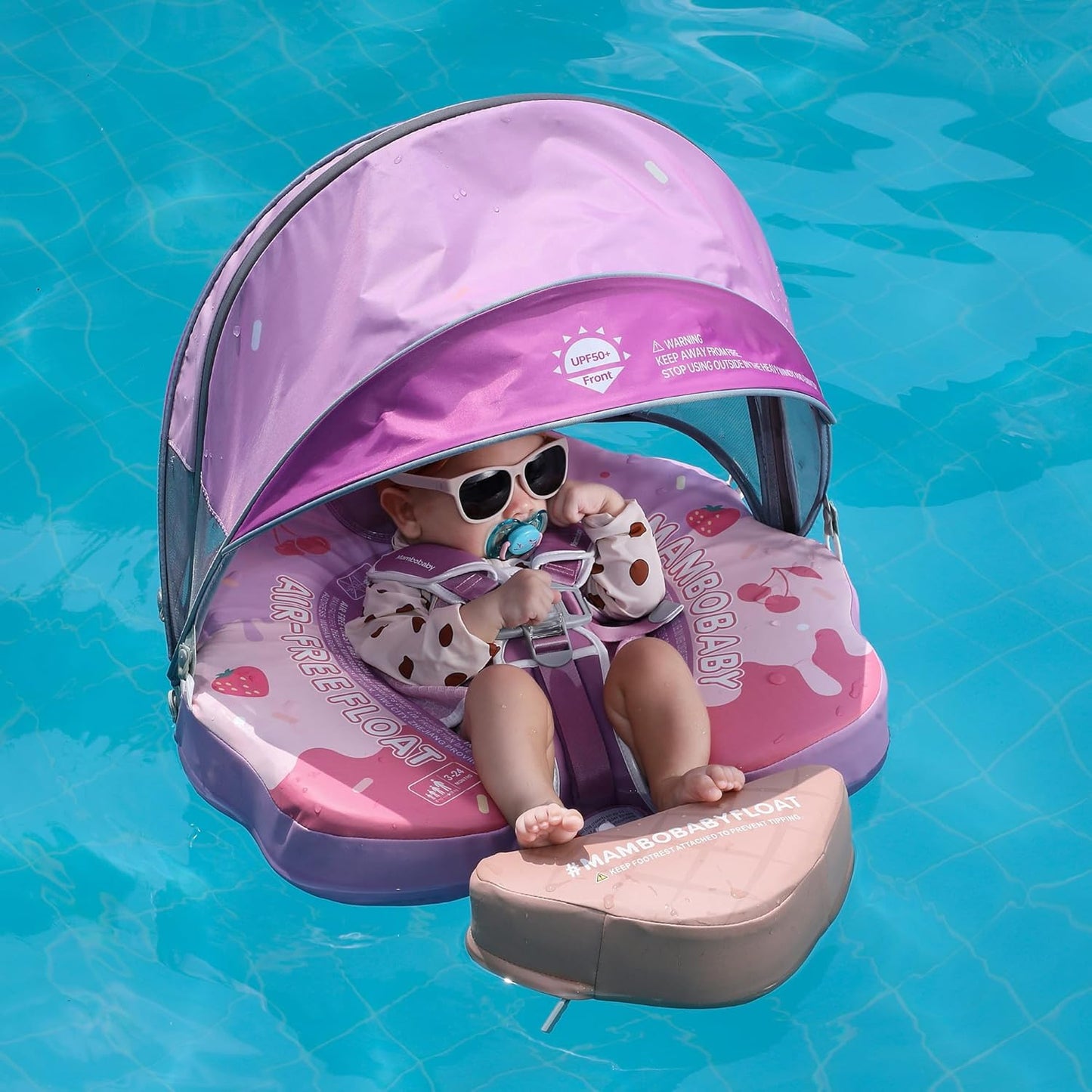 Mambobaby Float Pink Ice Cream With Canopy