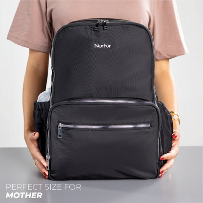 Nurtur Maverick Diaper Bag With Bottle Insulator and Changing Pad