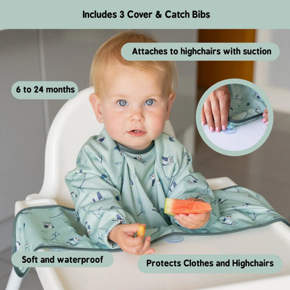 Tidy Tot Cover & Catch Bibs