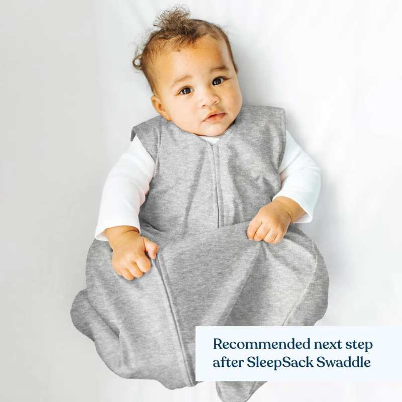 Halo SleepSack 100% Cotton Wearable Blanket - Heather Grey (0.5 TOG)