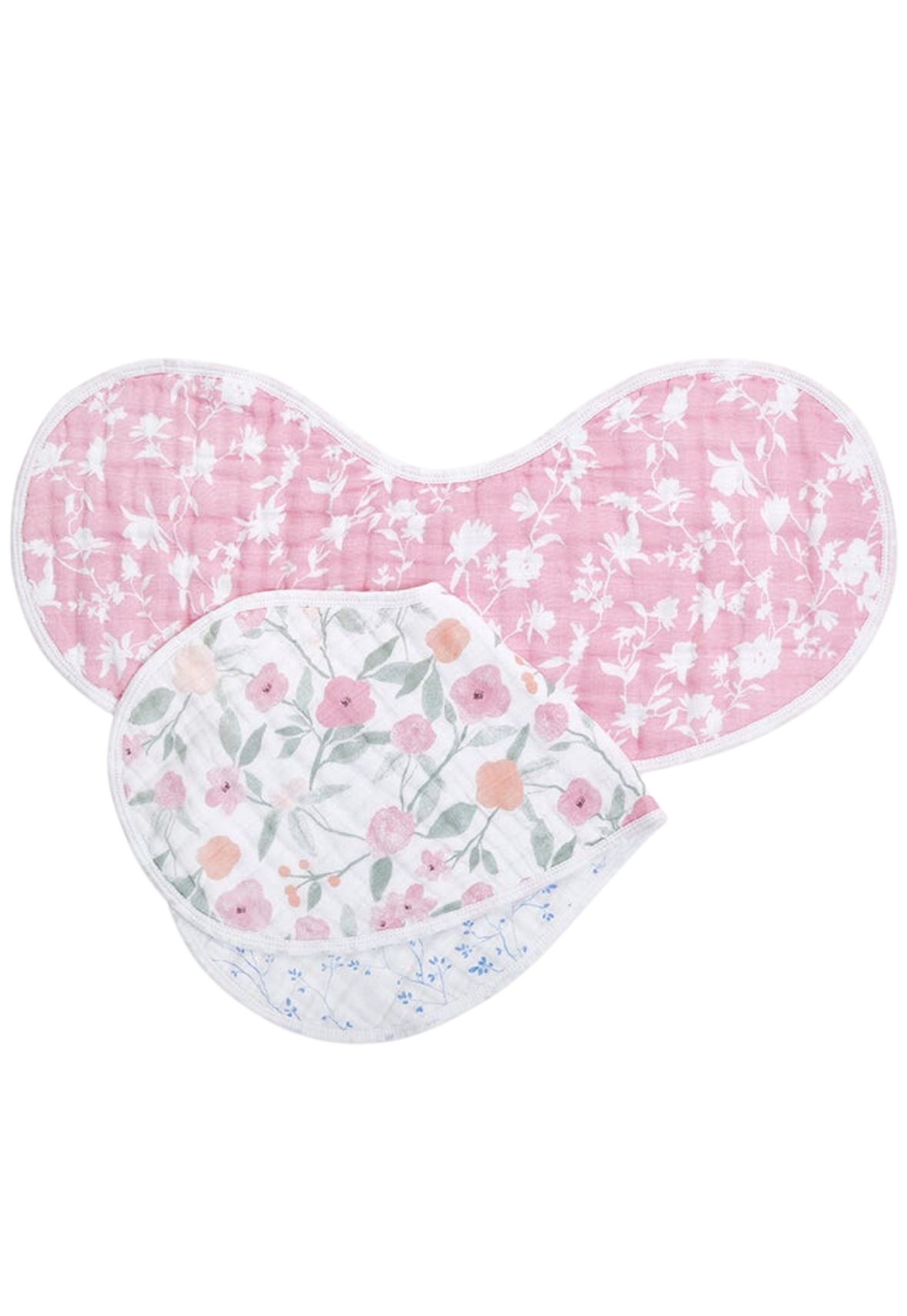 Aden + Anais Cotton Muslin Burpy Bib - Ma Fleur (Pack of 2)