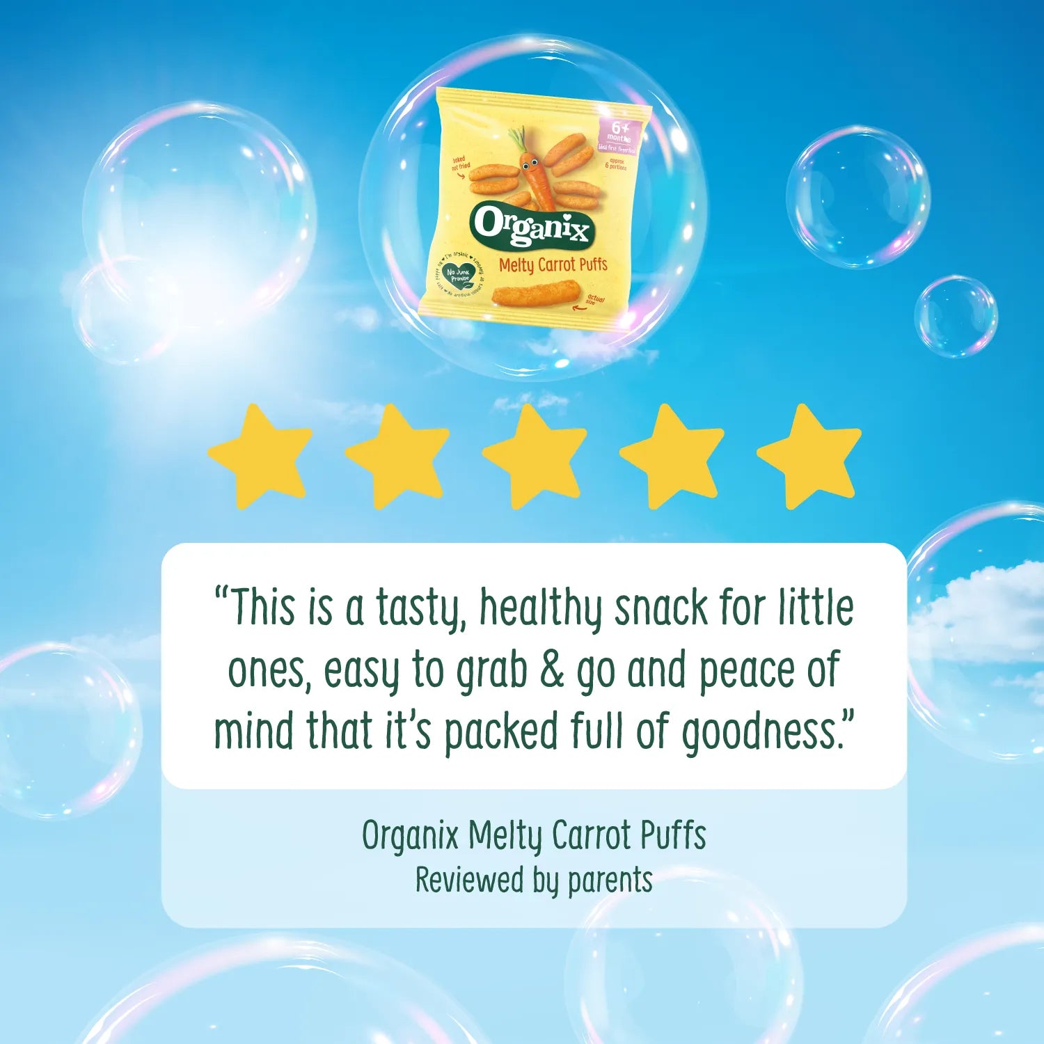 Organix Melty Carrot Puffs (20g)