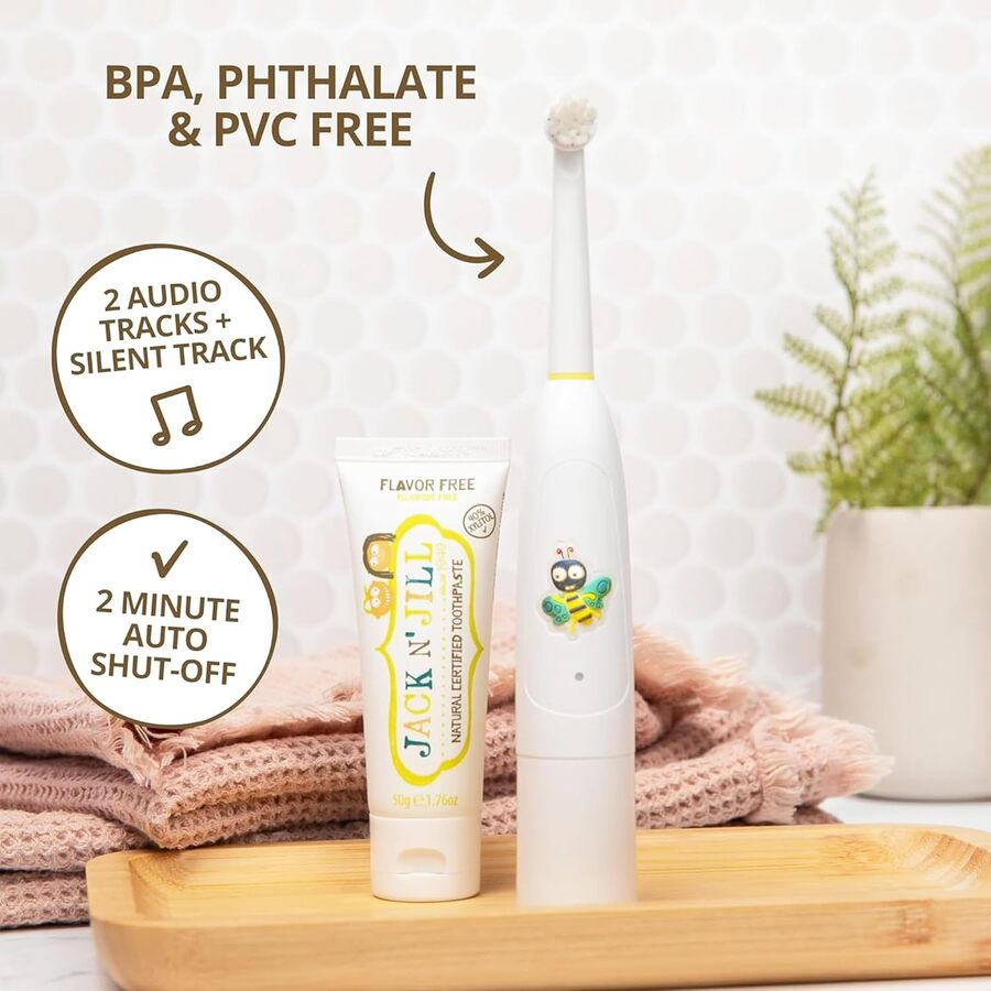 Jack N' Jill Buzzy Brush Musical Electric Toothbrush (New Packaging)