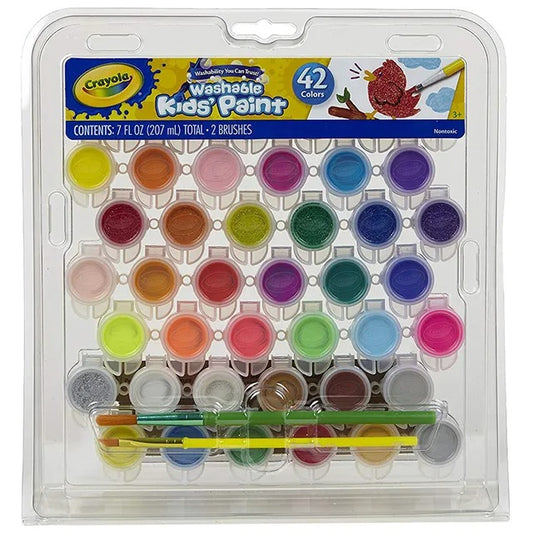Crayola 42 Washable Paint Pots Set