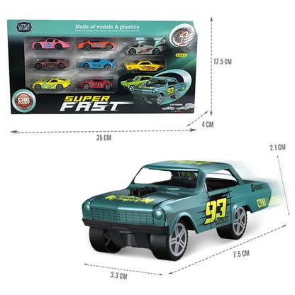 Little Story Slide Die Cast Toy Car Play Set