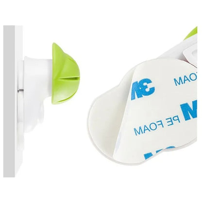 Baby Safe Door Stopper 4-Piece Set – Green