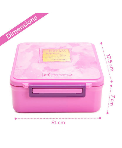 Hydrobrew Bento Lunch Box With Steel Food Jar