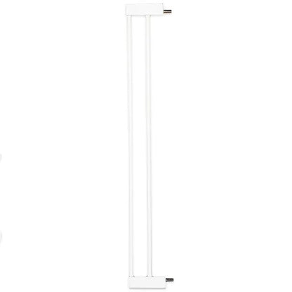 Baby Safe Metal Safety LED Gate with 10cm Extension – White